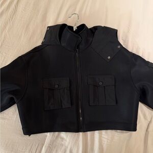 ALO Yoga Dark Bomber Jacket with Pockets